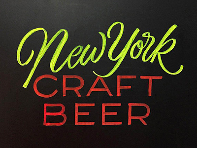 New York Craft Beer chalk chalk type chalkboard chalkboard lettering craft beer new york ny craft beer