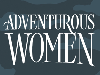 Adventurous Women Title Lettering