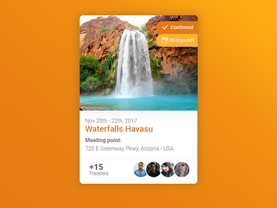 Excursion Cards app branding trip ui ux
