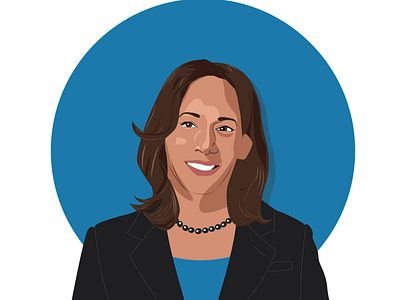 Madam Vice President illustration illustrator kamala harris portrait vector vector illustration