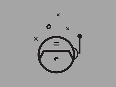 New Logo austronaut branding illustration logo outline portfolio space stroke suit