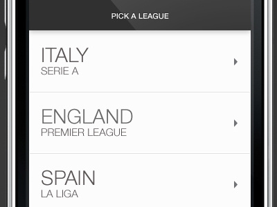 Livescore iPhone app