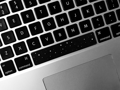 [BUY] Spacebar black and white hack illustration keyboard mac minimalist space sticker