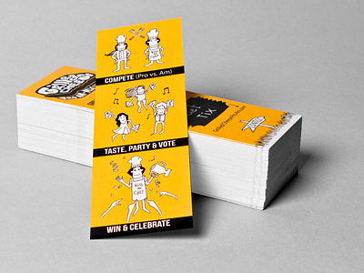 Grilled Cheese ProAm bookmark branding character community event illustration mega mega inc print promotional