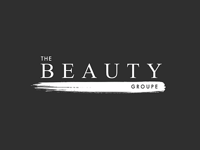 Beauty Groupe branding brush ink logo mega mega inc startup