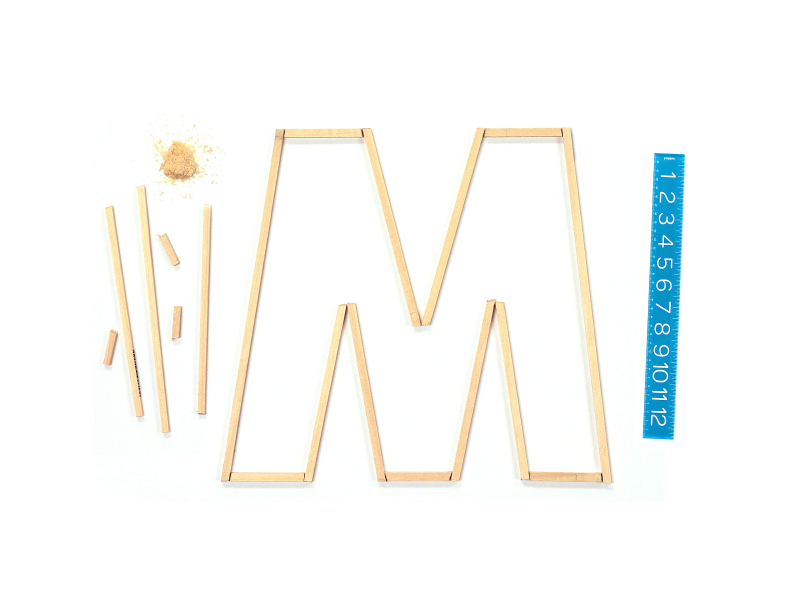 M mega mega inc letter type font m hands on wood build