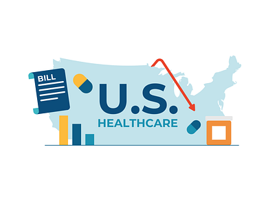 Healthcare bill charts healthcare medicine paper pills scroll