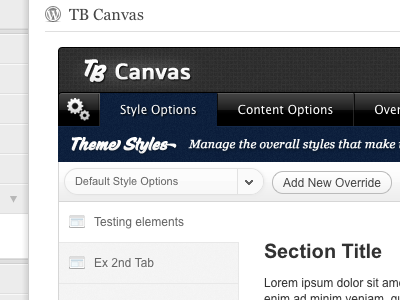 TB Canvas #2 themeforest ui web design wordpress