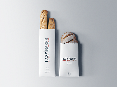 Lazy Baker branding illustration logo packaging