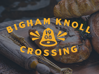 Bigham Knoll Crossing bell branding food foodhall logo oregon portland typography