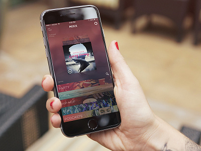 Mixx Radio app app ios music radio ui ux