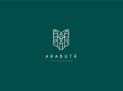 Arabutã - Brazilian Library branding design icon illustration illustrator logo vector