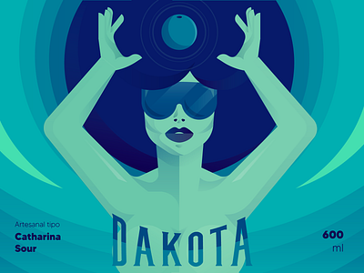 Dakota beer - Blueberry art beer beer label design illustration illustrator vector