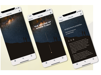 Discovery Parallax View cosmic cosmos ios parallax ui uidesign