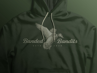 Banded Bandits brand branding drake duck illustration mallard mockup