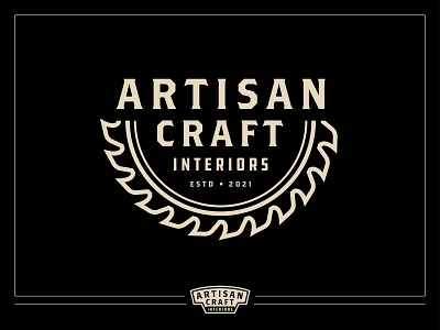 Artisan Craft | 03 badge brand branding building craft illustration logo saw vector woodwork