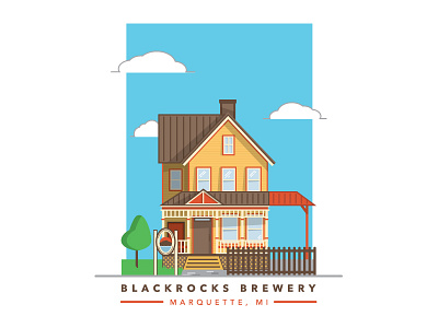 Blackrocks Brewery beer blackrocks brewery illustration marquette michigan