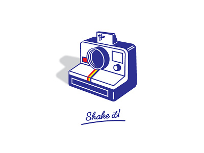 Shake it! camera illustration polaroid shake