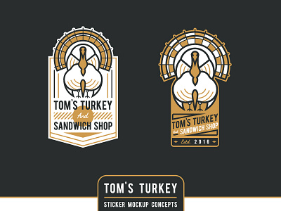 Tom's Turkey Sticker concepts (WIP)