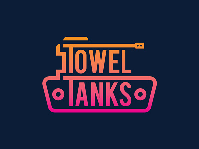 Towel Tanks Concept brand concept illustration logo tank towel