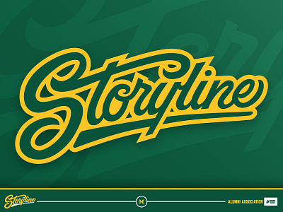 Storyline_WIP brand concept illustration lettering script story storyline