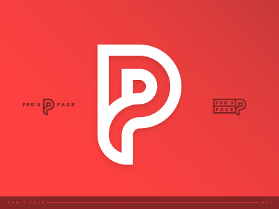 Pro's Pack Concepts brand icon lockup logo mark monogram p pack