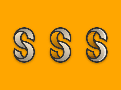 S Monogram gradient icon logo mark monogram s