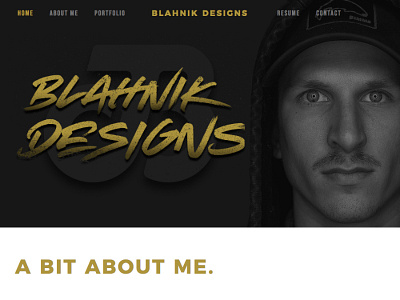 Portfolio Site (WIP) brand gold identity portfolio web website