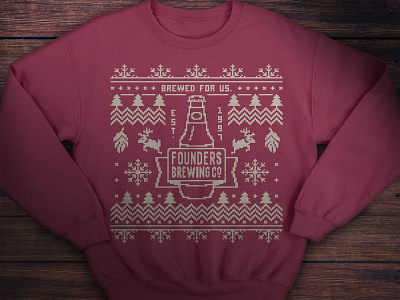 Ugly Christmas Sweater 8bit beer christmas illustration illustrations sweatshirt ugly christmas sweater winter