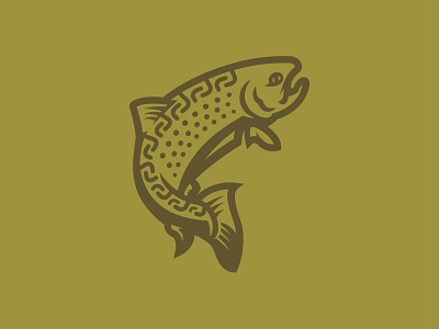 Trout Unlimited concept (WIP) branding fish fishing icon illustration michigan print trout