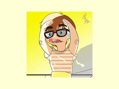 What is Y.E.L.L.O.W art boy cartoon character character design color favorite girl happy illustration illustration art life photoshop something whatever yellow