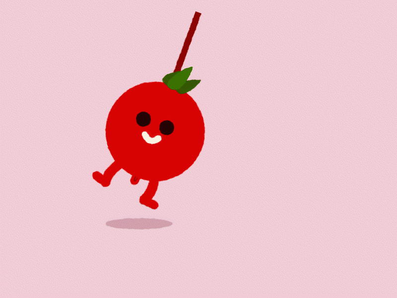 Tomato boy animated gif animation character animation design flat design fruit illustration fun and funny illustration tomato