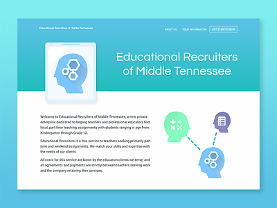 Educational Recruiters Dribbble web