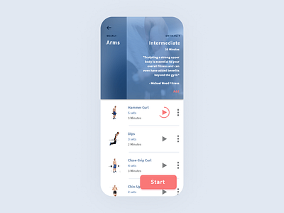 Impact | Fitness UI UX Concept design fitness illustration interaction minimal product design ui ui design uiux ux vector