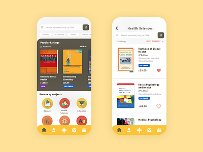 Stash - Textbook Marketplace | Mobile UX/UI