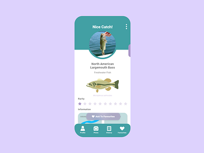 Mobile Fishing App Concept | UI UX app design application design illustration interaction minimal product design ui ui design uiux ux