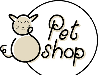 logo for pet shop design icon logo