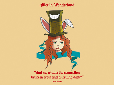 Alice In Woanderland alice carrol alice in wonderland artwork draw drawing illustration illustrator ilustração paint tool sai sketch sketchbook
