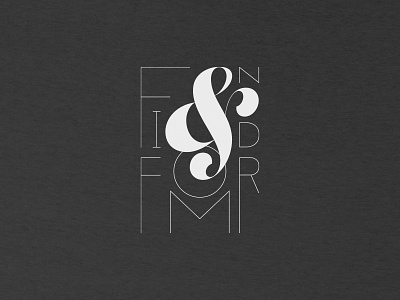 F&F Tee 3 black white concept t shirt typography
