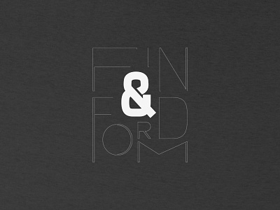 F&F Tee 2 black white concept t shirt typography