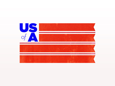 USA flag saturation typography usa