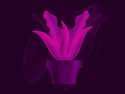 Plants 💜 android art autodesk sketchbook color digital illustration leaves mobile new palette plants process video purple