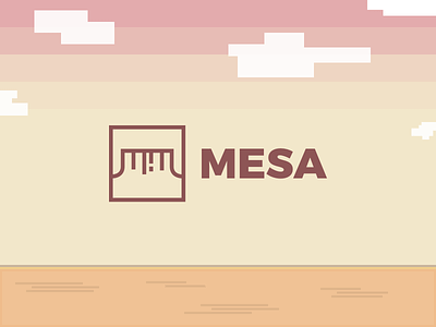 Mesa branding desert logo mark sky