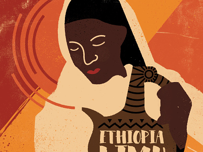 Limu abstract coffee ethiopia illustration jebena limu sun textures