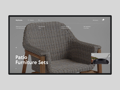 MyHome #1 design ecommerce furniture interface interior product shop shopping store ui ux website