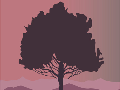 landscape vector illustration