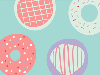 Doughnut baking donut doughunt food illustration illustrator pastel