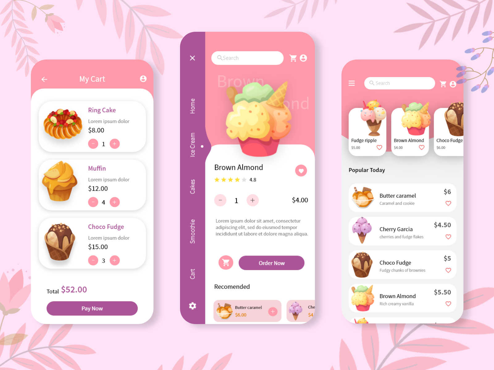 Online Desserts Delivery App by Rashmi Subashini on Dribbble