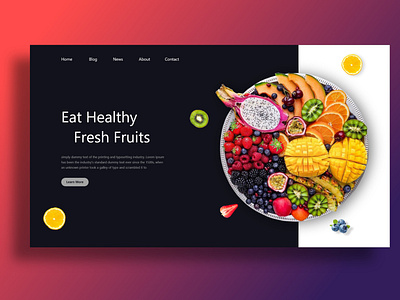 Web design for Healthy food shop landing page landing page design landing page ui ui ui ux ui ux design user inteface web design website website design website template website ui website ui design