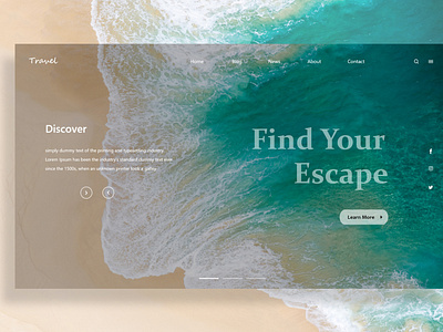 Travel Website Landing Page